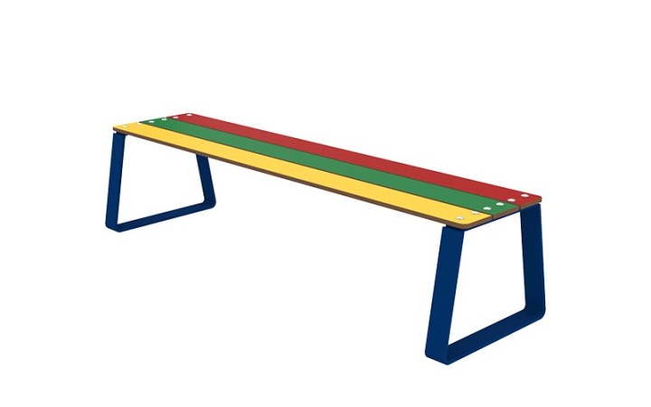 BANQUETTE POUR ENFANT PETIOT ACIER ET COMPACT
BANC SANS DOSSIER DESIGN ET COLORÉ POUR ÉCOLE