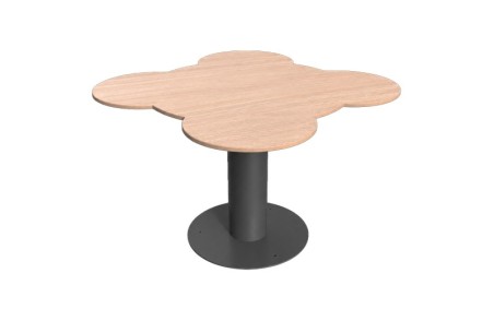 Table fleur enfant PETIOT effet bois Activité extérieure cours d'école