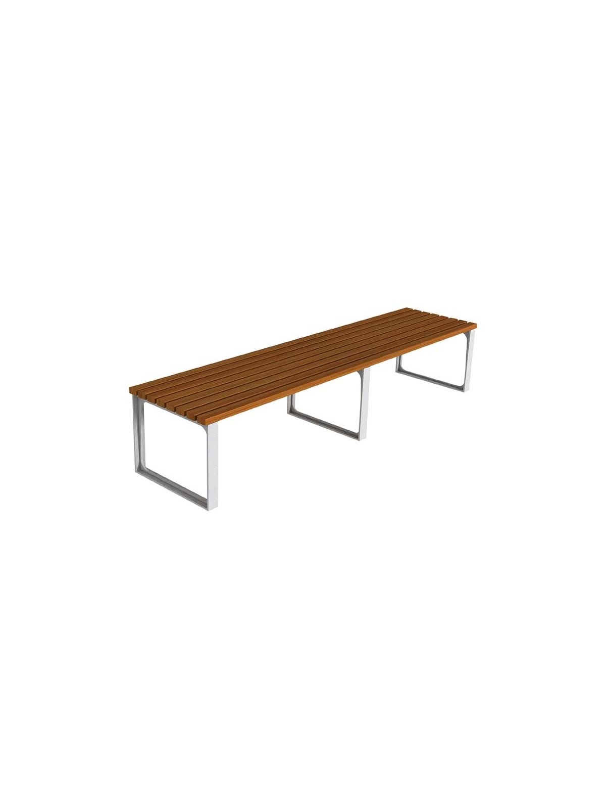 Banquette urbaine sans dossier pour espace public
Banquette extérieure Fonte & bois pour collectivité