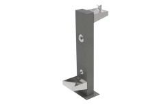 Fontaine pour chien extérieure à double vasque
Vasque basse en inox de la fontaine pour chien