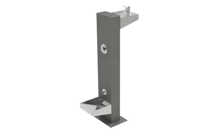 Fontaine pour chien extérieure à double vasque
Vasque basse en inox de la fontaine pour chien