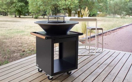 Brasero mobile professionnel fabriqué en France
Brasero pour événement professionnel en extérieur