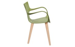 CHAISE DESIGN ERBI MISKI EN FIBRES VÉGÉTALES AVEC PIEDS EN BOIS – STILFIBRA