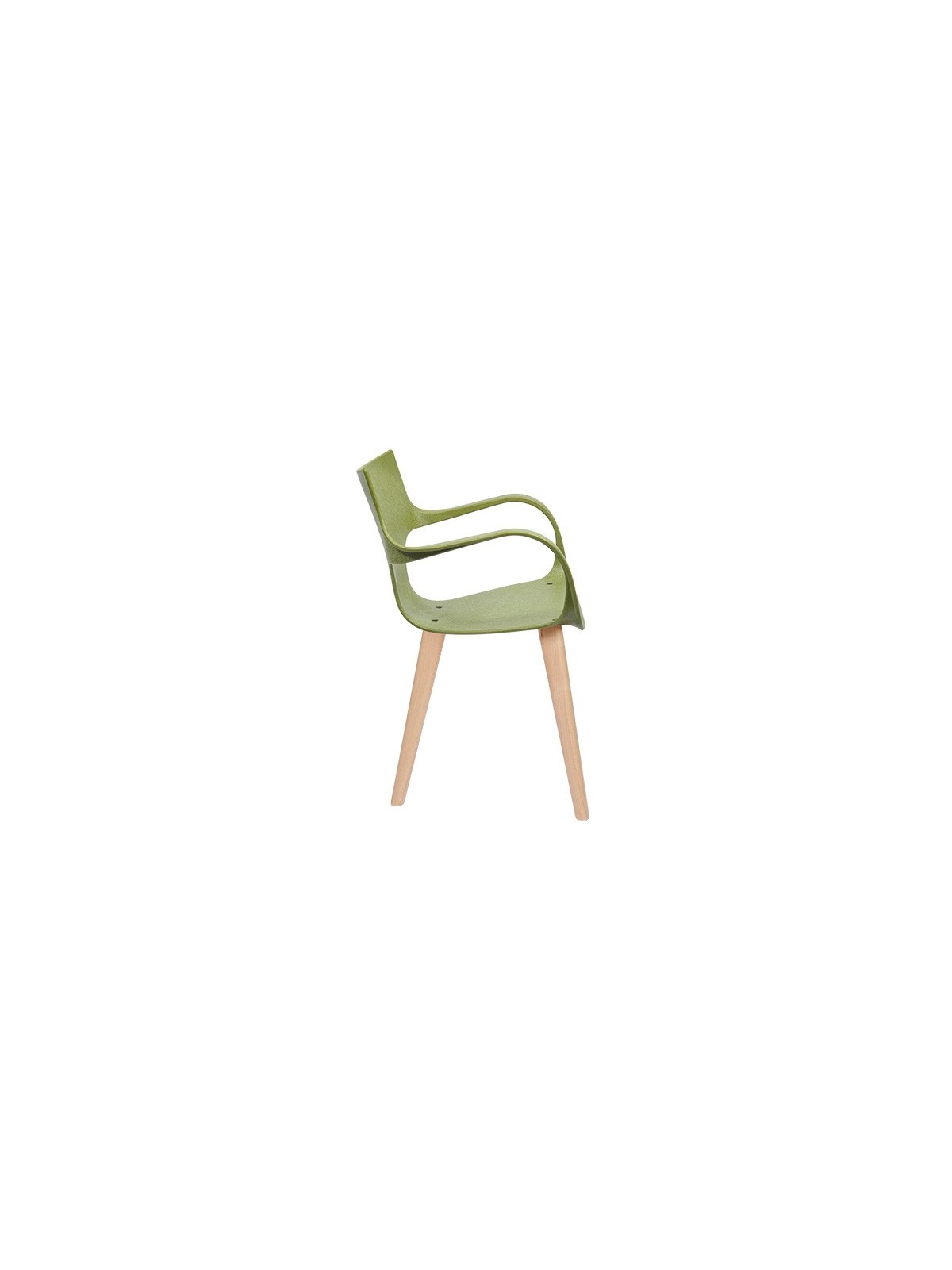 CHAISE DESIGN ERBI MISKI EN FIBRES VÉGÉTALES AVEC PIEDS EN BOIS – STILFIBRA