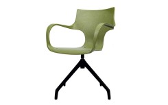 ERBI MISKI AVEC PIÈTEMENT POLYAMIDE– CHAISE EN MATÉRIAUX RECYCLÉS POUR BUREAUX ET ESPACES PROFESSIONNELS