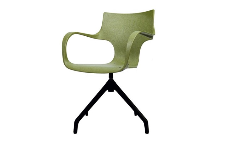 ERBI MISKI AVEC PIÈTEMENT POLYAMIDE– CHAISE EN MATÉRIAUX RECYCLÉS POUR BUREAUX ET ESPACES PROFESSIONNELS