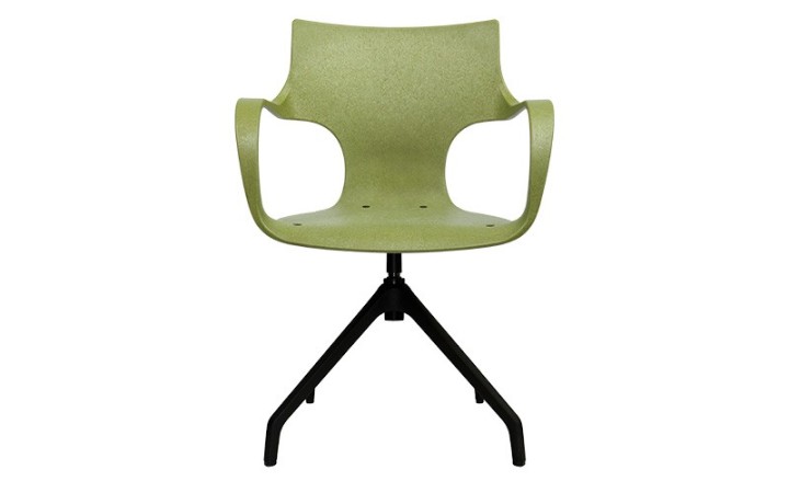 ERBI MISKI AVEC PIÈTEMENT POLYAMIDE– CHAISE EN MATÉRIAUX RECYCLÉS POUR BUREAUX ET ESPACES PROFESSIONNELS