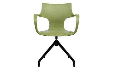 ERBI MISKI AVEC PIÈTEMENT POLYAMIDE– CHAISE EN MATÉRIAUX RECYCLÉS POUR BUREAUX ET ESPACES PROFESSIONNELS