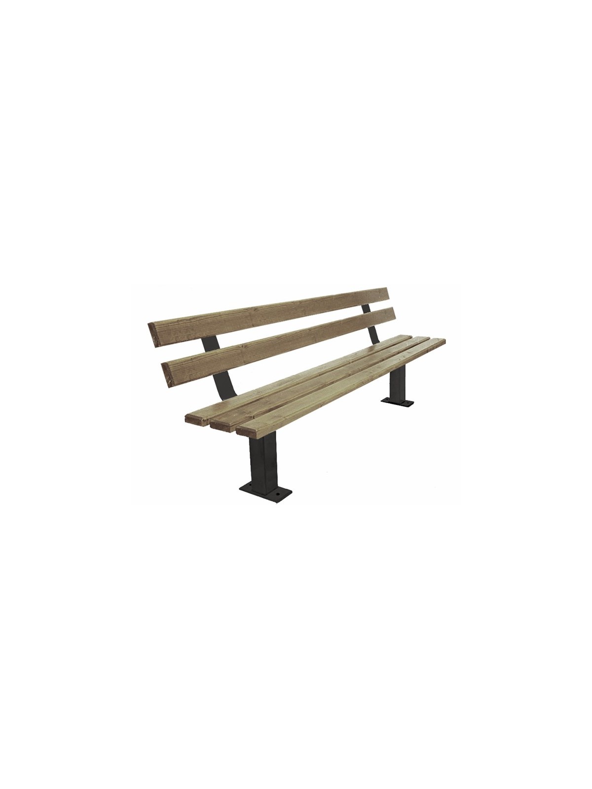 BANC GABAS PIN DU NORD 2 PIEDS NOIR