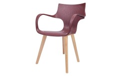 MOBILIER RSE POUR ENTREPRISE – CHAISE ERBI WINI STILFIBRA AVEC STRUCTURE ACIER ET PIÉTEMENT BOIS