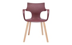 MOBILIER RSE POUR ENTREPRISE – CHAISE ERBI WINI STILFIBRA AVEC STRUCTURE ACIER ET PIÉTEMENT BOIS