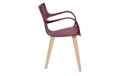MOBILIER RSE POUR ENTREPRISE – CHAISE ERBI WINI STILFIBRA AVEC STRUCTURE ACIER ET PIÉTEMENT BOIS
