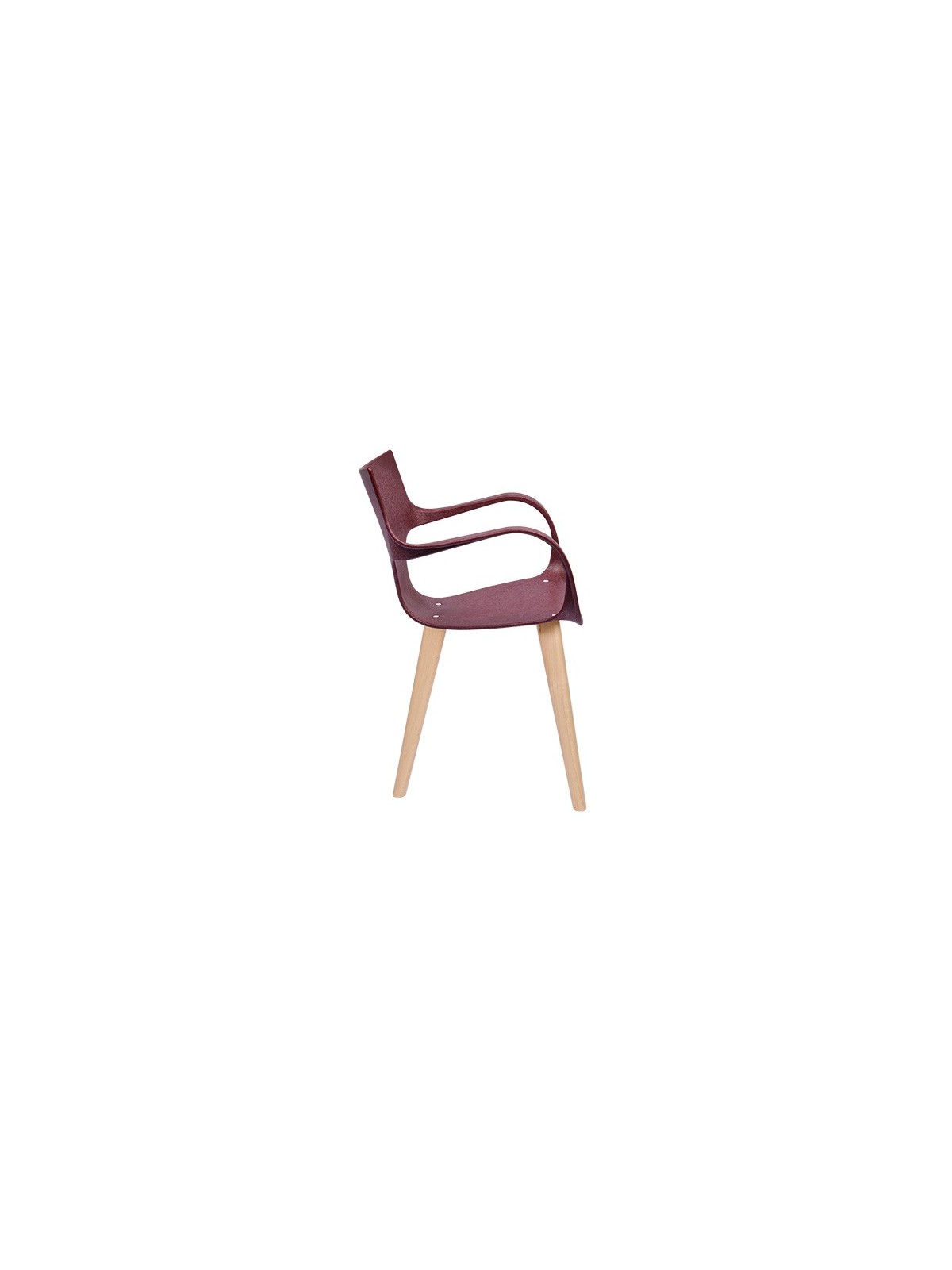 MOBILIER RSE POUR ENTREPRISE – CHAISE ERBI WINI STILFIBRA AVEC STRUCTURE ACIER ET PIÉTEMENT BOIS