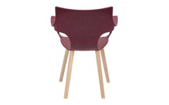 MOBILIER RSE POUR ENTREPRISE – CHAISE ERBI WINI STILFIBRA AVEC STRUCTURE ACIER ET PIÉTEMENT BOIS