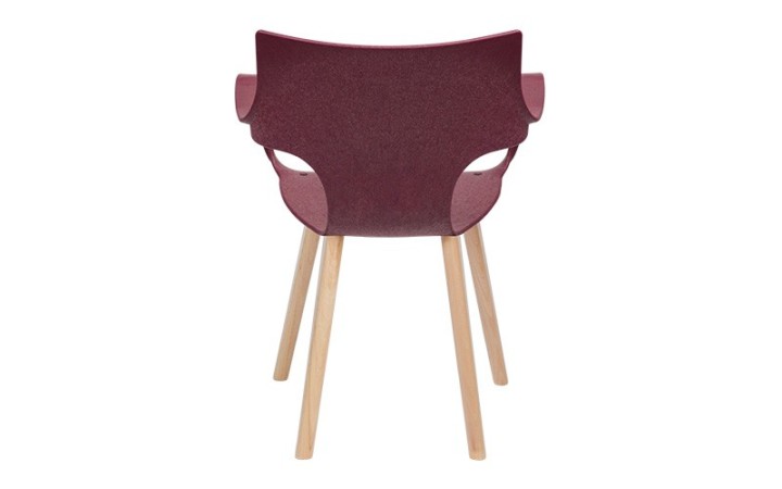 MOBILIER RSE POUR ENTREPRISE – CHAISE ERBI WINI STILFIBRA AVEC STRUCTURE ACIER ET PIÉTEMENT BOIS