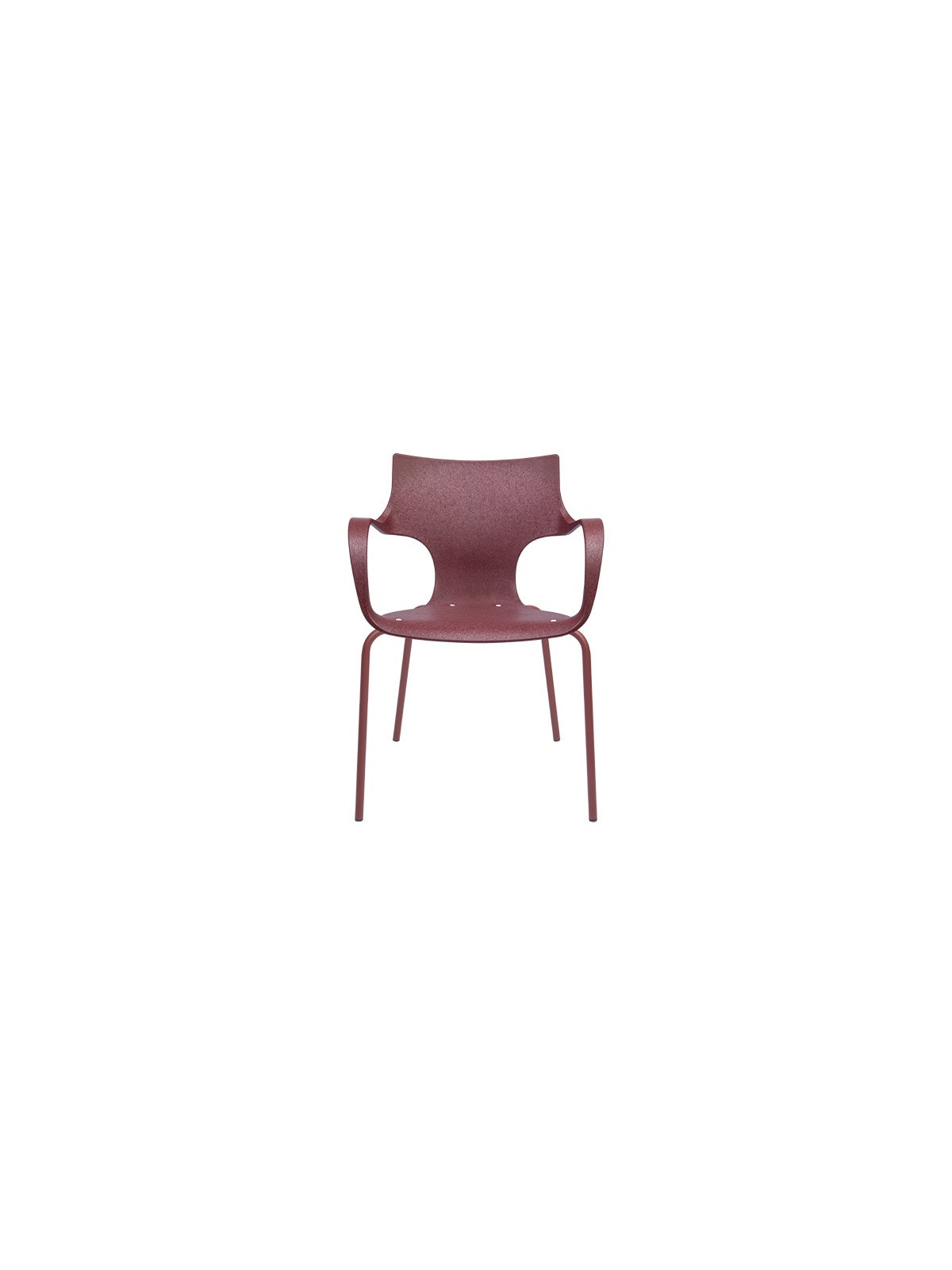 CHAISE STILFIBRA ERBI WINI – DESIGN ITALIEN, MARC DE RAISIN ET PIEDS ACIER