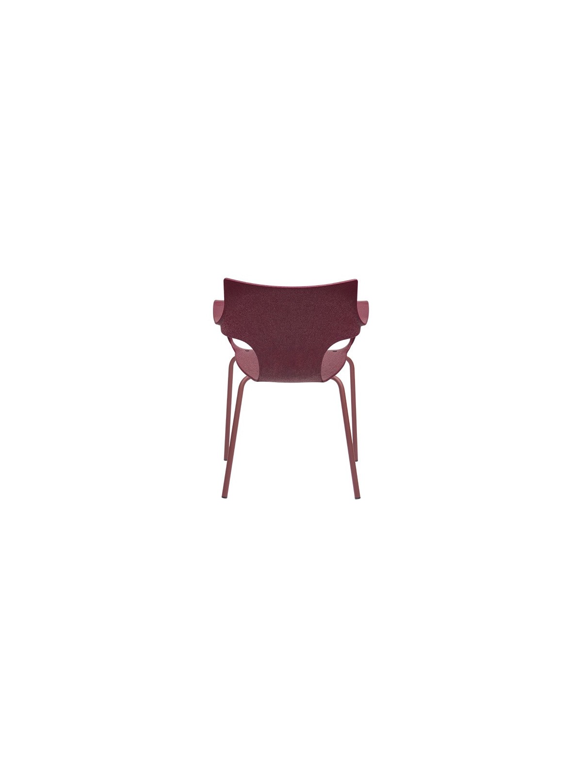 CHAISE STILFIBRA ERBI WINI – DESIGN ITALIEN, MARC DE RAISIN ET PIEDS ACIER