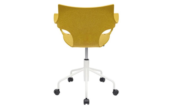 Chaise de bureau Erbi Chami Stilfibra avec base pivotante et roulettes pour espace de travail