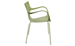 CHAISE ERBI MISKI STILFIBRA AVEC PIÈTEMENT ACIER – FIBRES DE MISCANTHUS ET POLYPROPYLÈNE RECYCLÉ