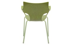 CHAISE ERBI MISKI STILFIBRA AVEC PIÈTEMENT ACIER – FIBRES DE MISCANTHUS ET POLYPROPYLÈNE RECYCLÉ