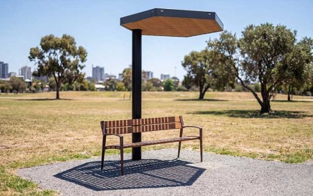Pergola modulaire VOLOS 1 module pour ombrage urbain