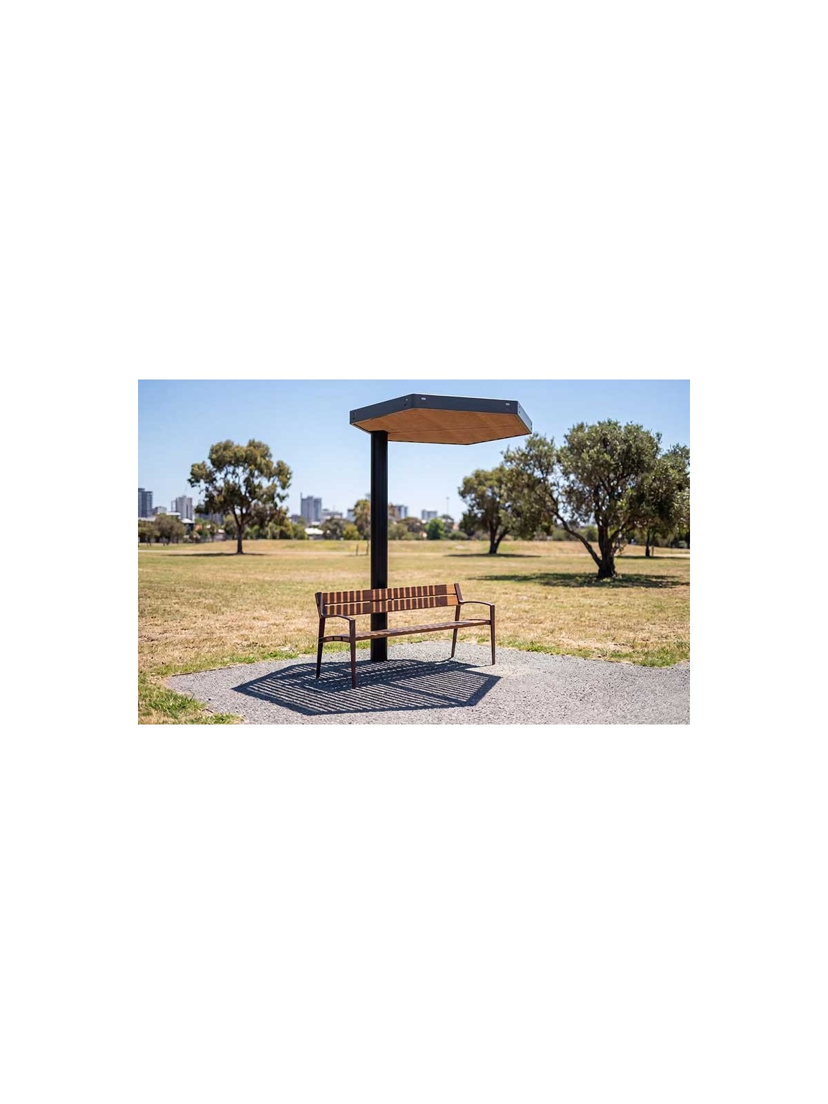 Pergola modulaire VOLOS 1 module pour ombrage urbain