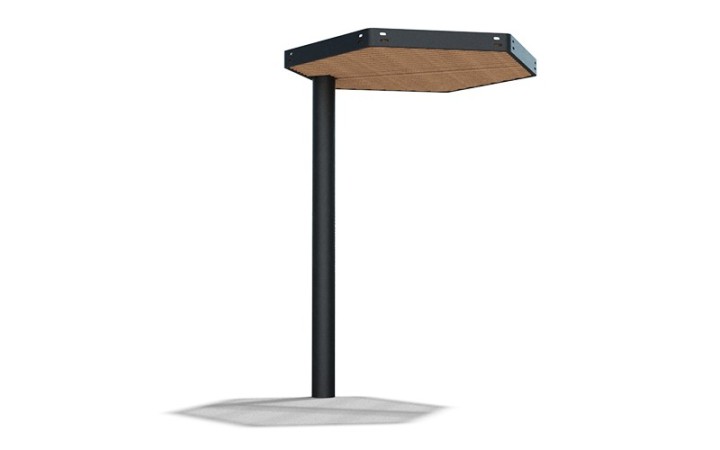 Pergola d'ombrage sur mât VOLOS pour collectivité