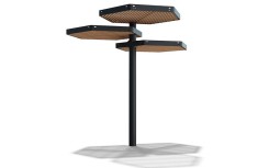 Pergola VOLOS 3 modules grande ombrière urbaine pour collectivité