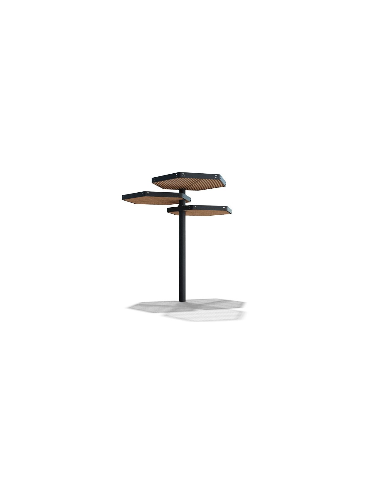 Pergola VOLOS 3 modules grande ombrière urbaine pour collectivité