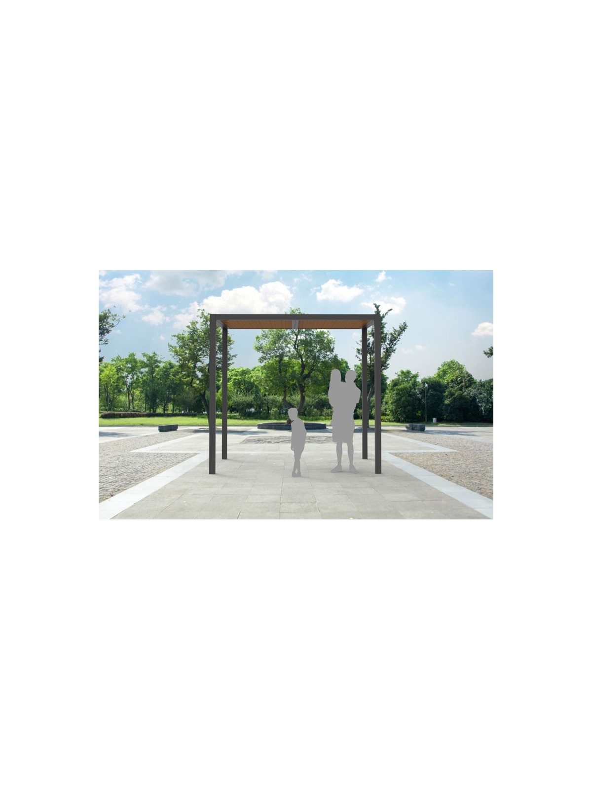 MICROCUBO MOBILIER URBAIN MODERNE EXCLUSIVITÉ CELONA
PERGOLA DESIGN EN ACIER ET BOIS SQUARE