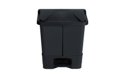 Corbeille à pédale 2 seaux 20 L pour tri sélectif intérieur