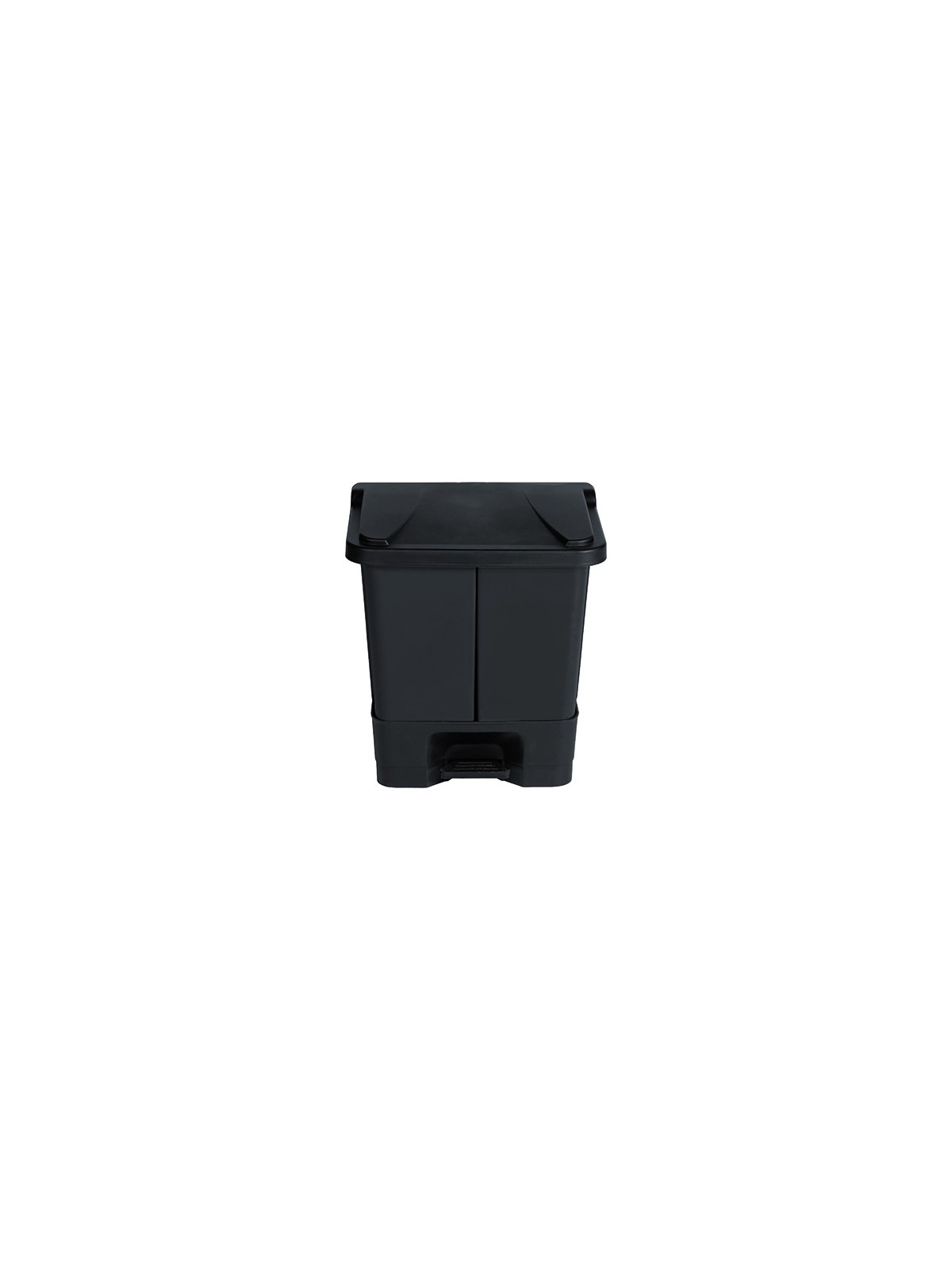 Corbeille à pédale 2 seaux 20 L pour tri sélectif intérieur