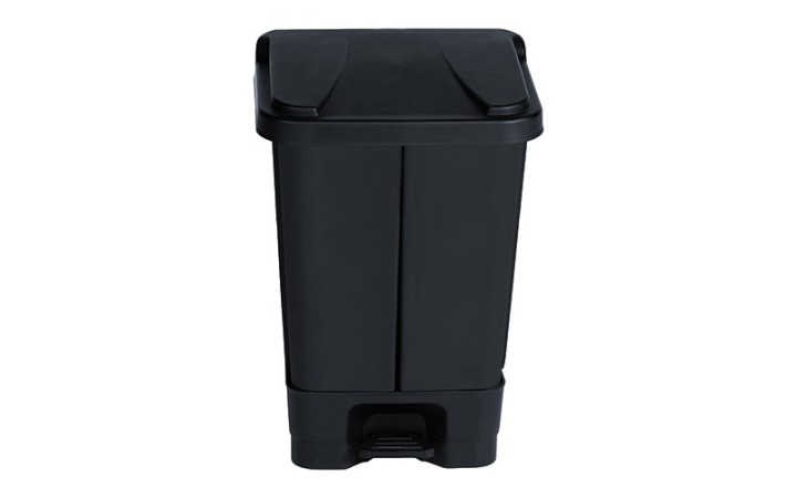 Corbeille à pédale 40 L avec 2 seaux pour tri sélectif intérieur