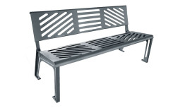 BANC ACIER EMMY DESIGN ET MODERNE 
MOBILIER URBAIN ESPACE PUBLIC