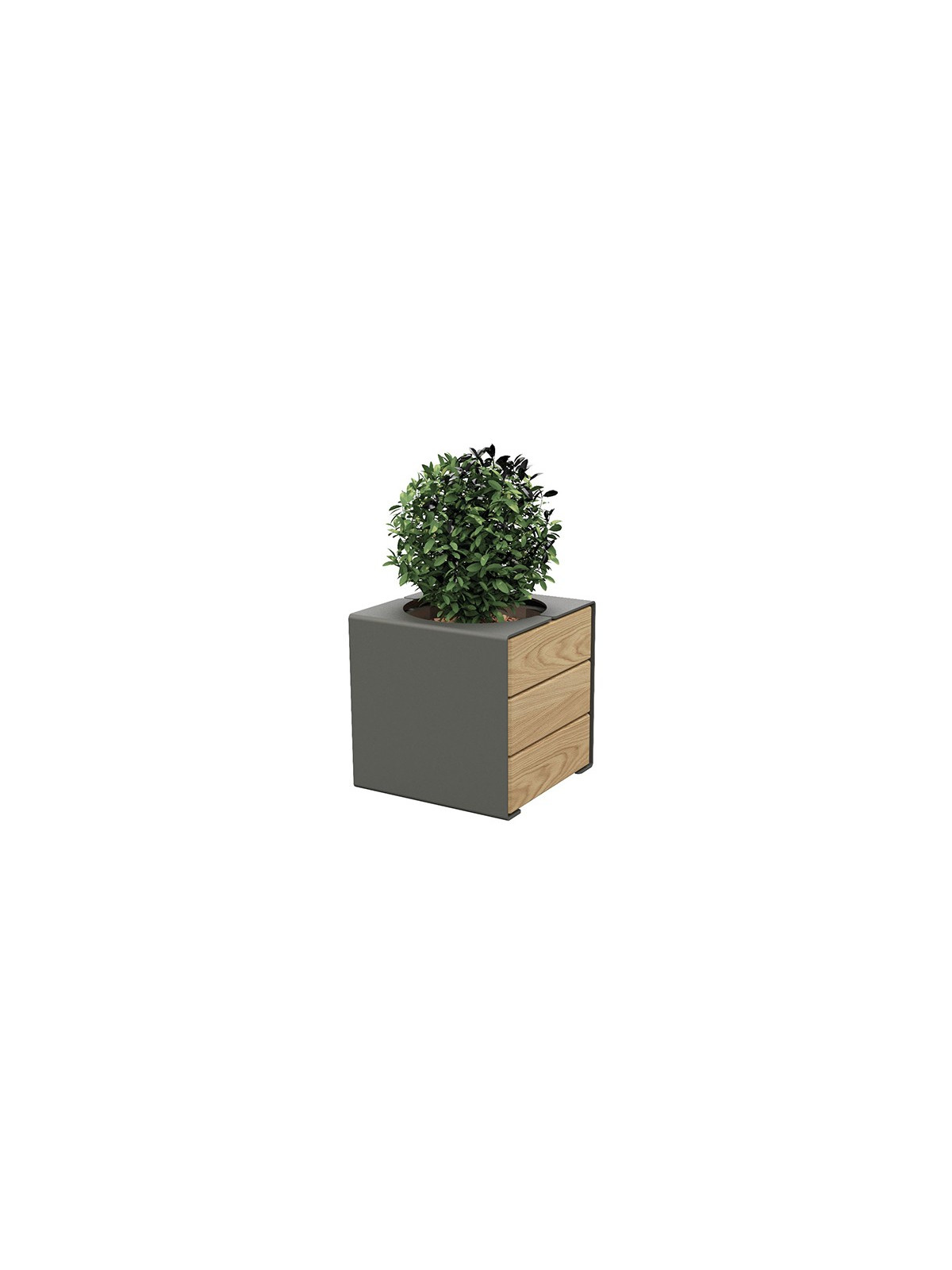 JARDINIÈRE ELITE ACIER/BOIS GRIS PROCITY
POT DE FLEUR DESIGN EXTÉRIEUR INTÉRIEUR