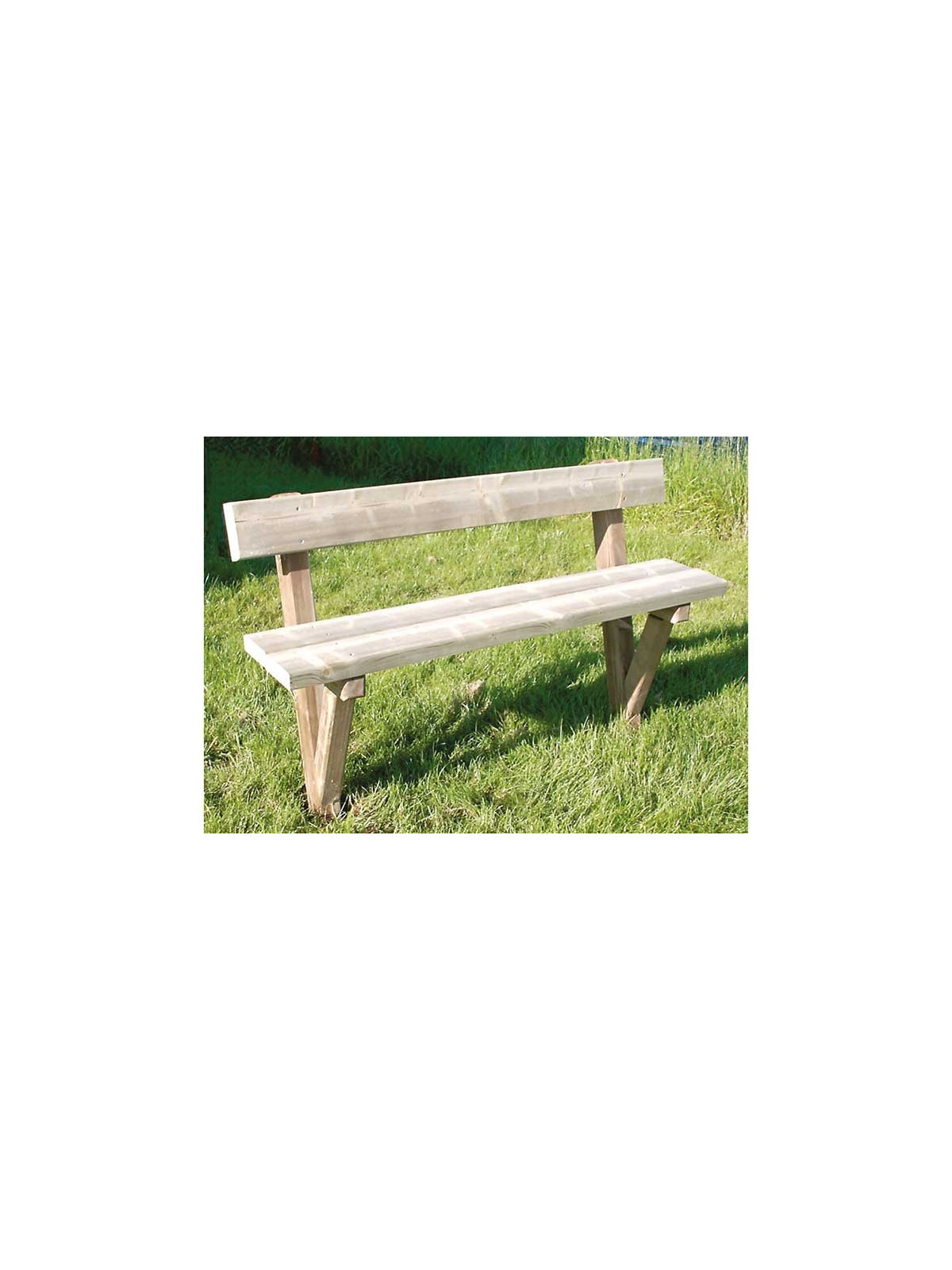 BANC ALTHEA EN PIN LONGUEUR 1500 mm