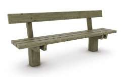 BANC SAULE VERSION PIN TRAITE CLASSE 4 MOBILIER URBAIN NATUREL POUR ENVIRONNEMENT PUBLIC EXTERIEUR