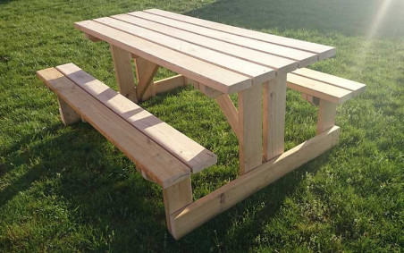 TABLE PIQUE NIQUE BOSCO CHATAIGNIER