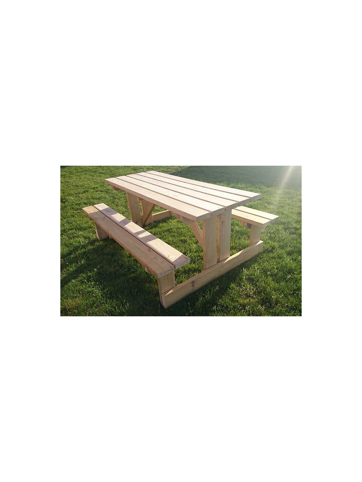 TABLE PIQUE NIQUE BOSCO CHATAIGNIER