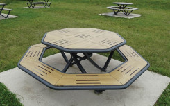 TABLE PIQUE NIQUE OCTOGONALE FABIO
TABLE PIQUE NIQUE EXTÉRIEUR ACIER ET COMPACT STRATIFIE
TABLE DESIGN ET MODERNE