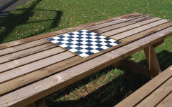 PLATEAU DAMIER Pour table de pique nique BENNY, BOSCO, NARCISSE