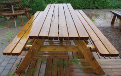 TABLE PIQUE NIQUE DROITE CANEJAN