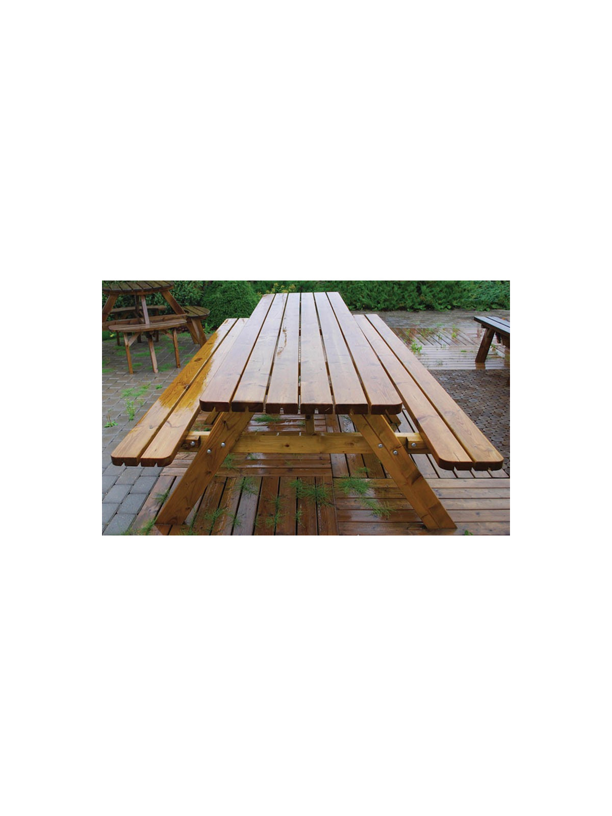 TABLE PIQUE NIQUE DROITE CANEJAN