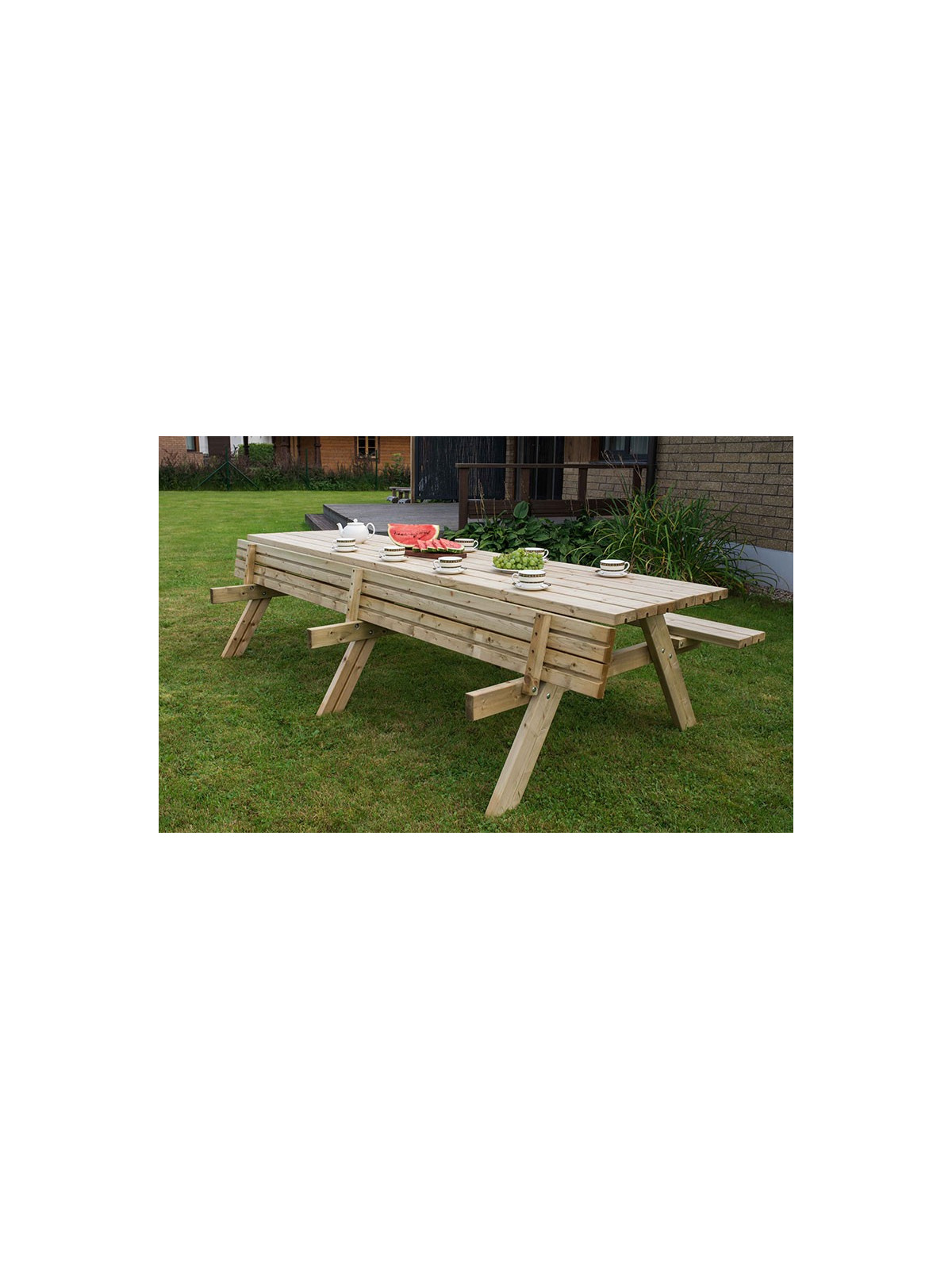 TABLE PIQUE NIQUE DROITE CANEJAN