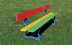 BANC EXTÉRIEUR CAMILLE MATERNELLE MULTICOLORE
BANC POUR ENFANT COUR D’ÉCOLE ET AIRE DE JEUX