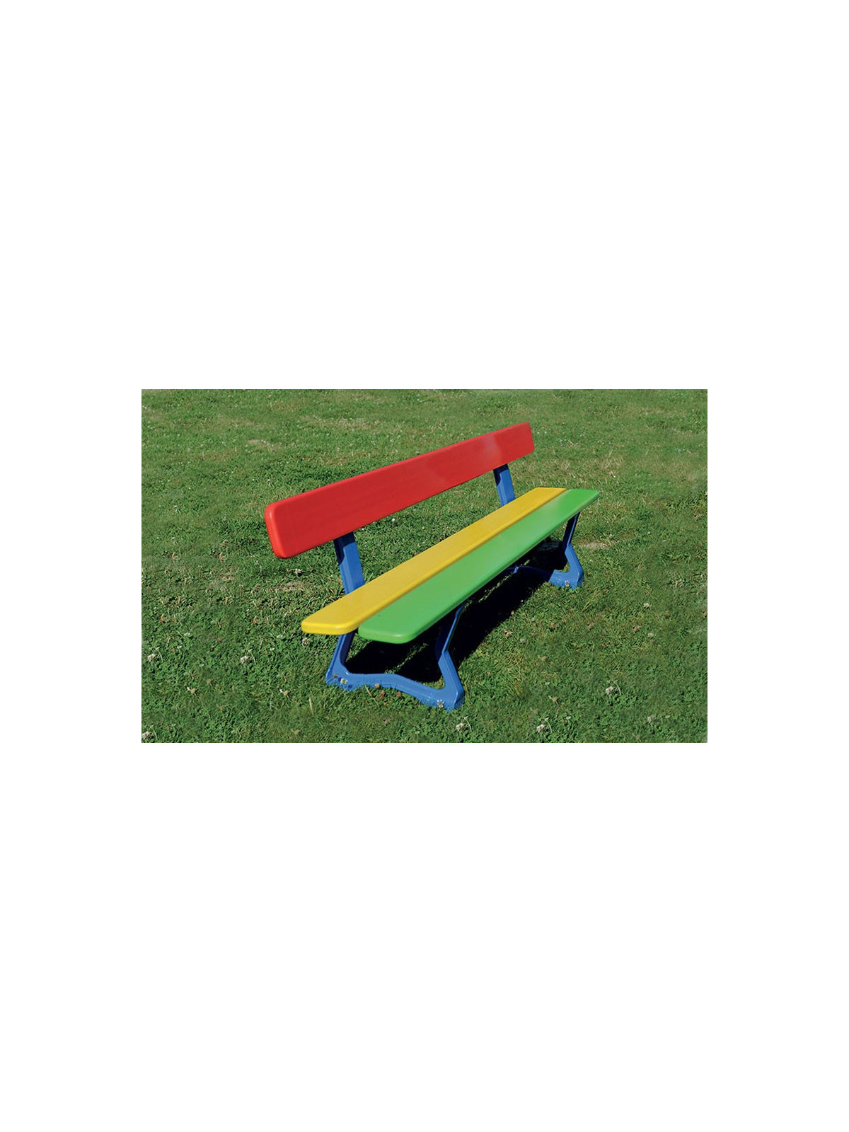 BANC EXTÉRIEUR CAMILLE MATERNELLE MULTICOLORE
BANC POUR ENFANT COUR D’ÉCOLE ET AIRE DE JEUX