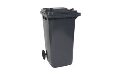 BAC ROULANT 2 ROUES 360 L CUVE GRISE COUVERCLE GRIS