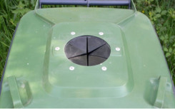 OPTION OPERCULE VERRE 1 opercule pour un bac 2 roues bavette en caoutchouc