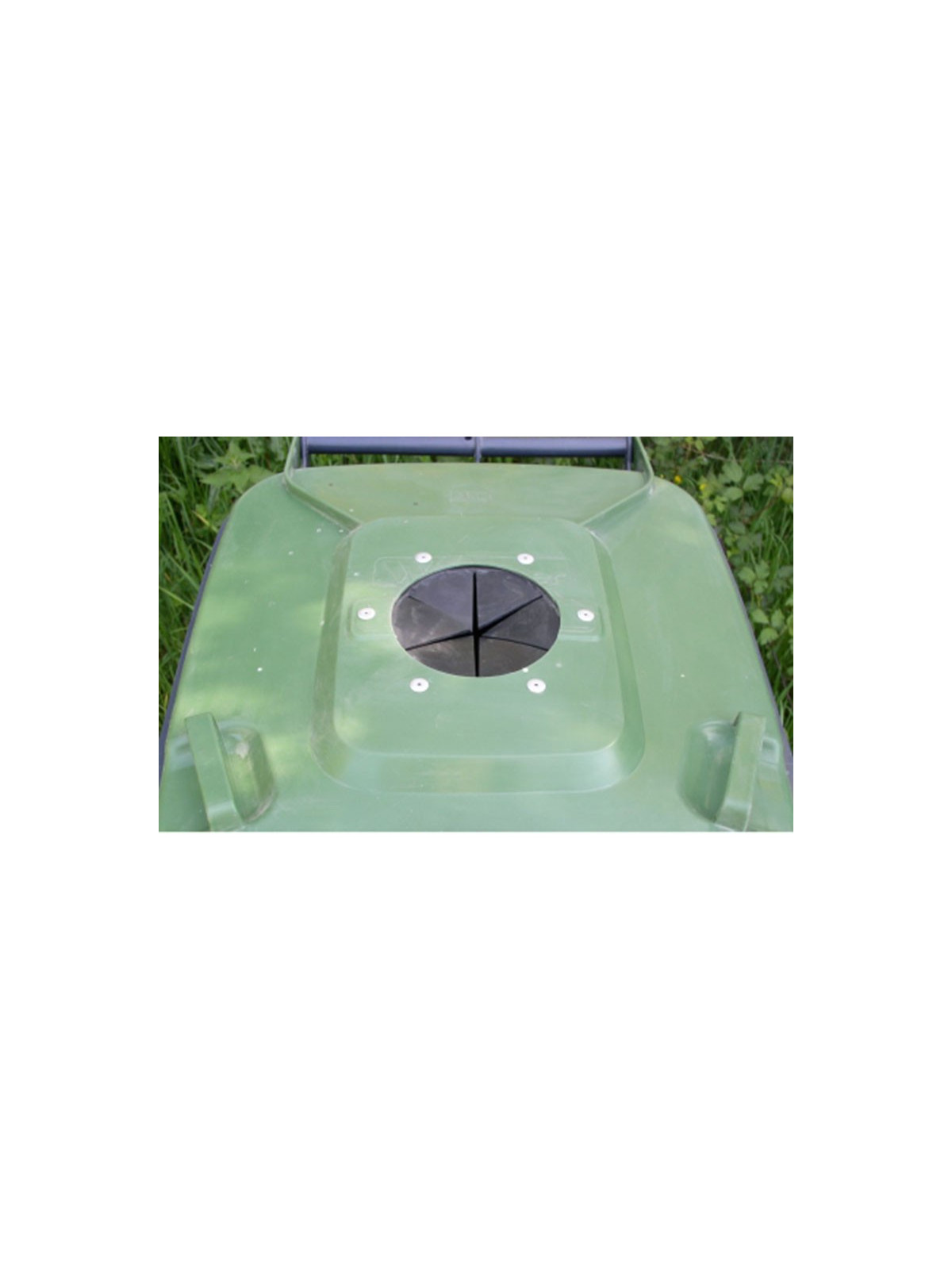 OPTION OPERCULE VERRE 1 opercule pour un bac 2 roues bavette en caoutchouc