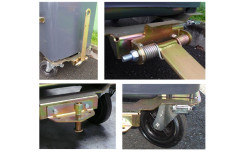 OPTION TIMON D'ATTELAGE pour bac roulant 4 roues 660 L / 770 L ou 1000 L